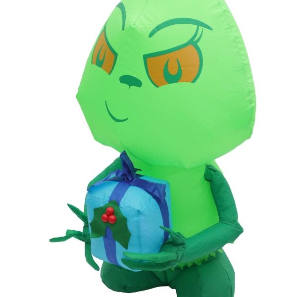 INFLABLE NAVIDEÑO GRINCH 1.22 M CON LUZ